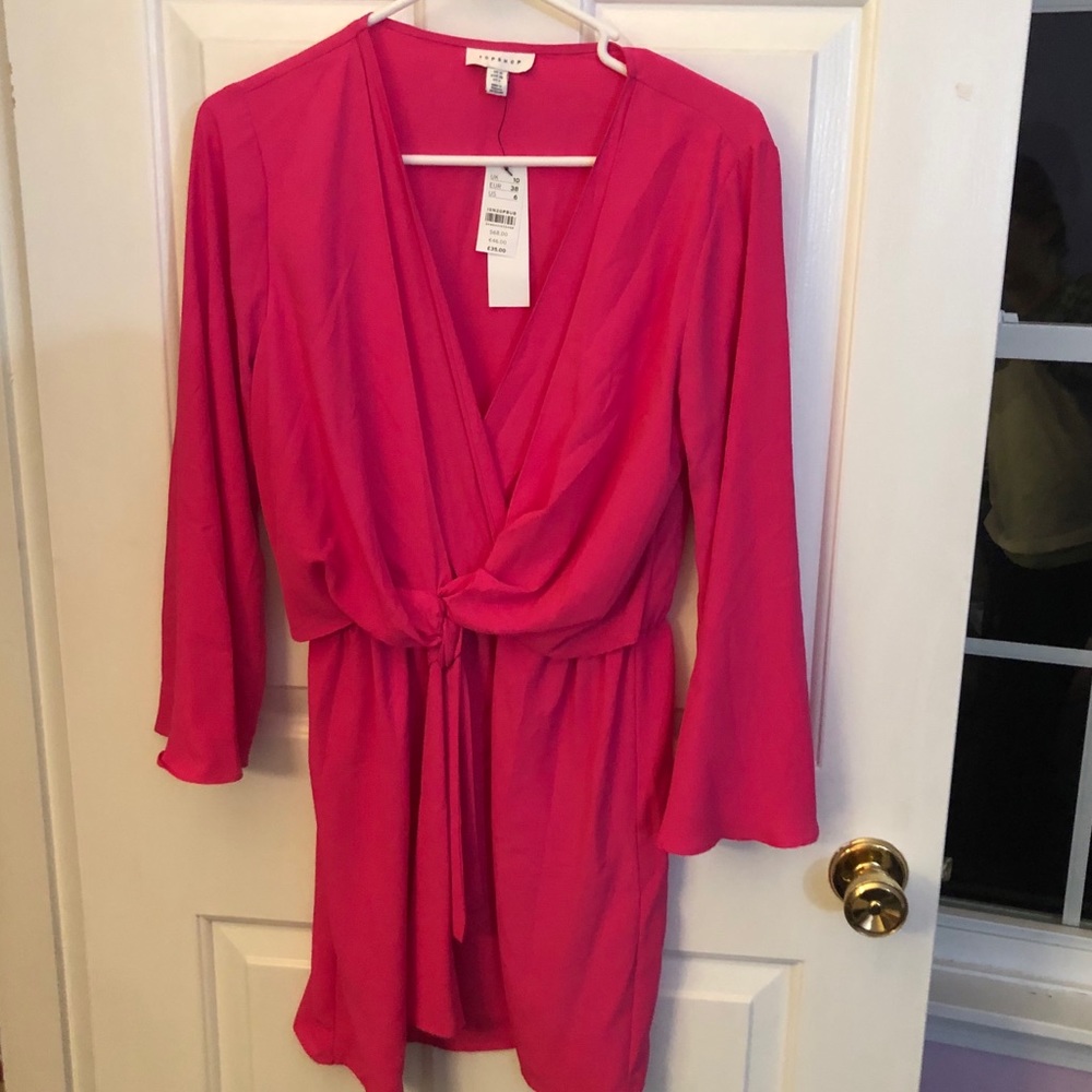 Topshop Dress - Hot Pink - 6